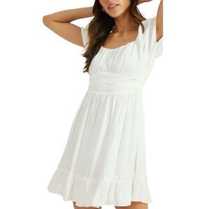 Altar’d State white puff sleeve dress size S
